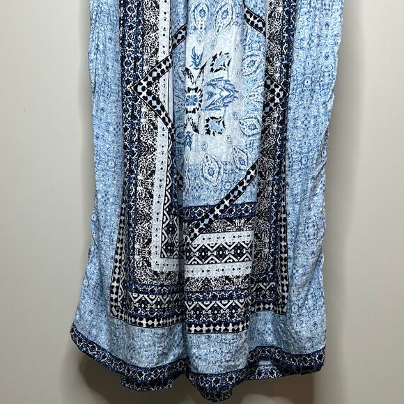 NWT Marina Blu Strapless Maxi Sundress Size XL Smocking - Picture 9 of 9